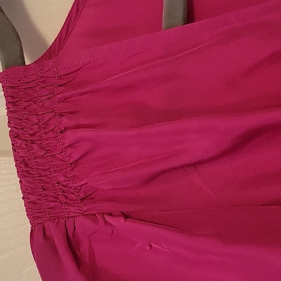 SEA NEW YORK Magenta Pink Silk Peplum Top Sz 2 NEW - Picture 8 of 8
